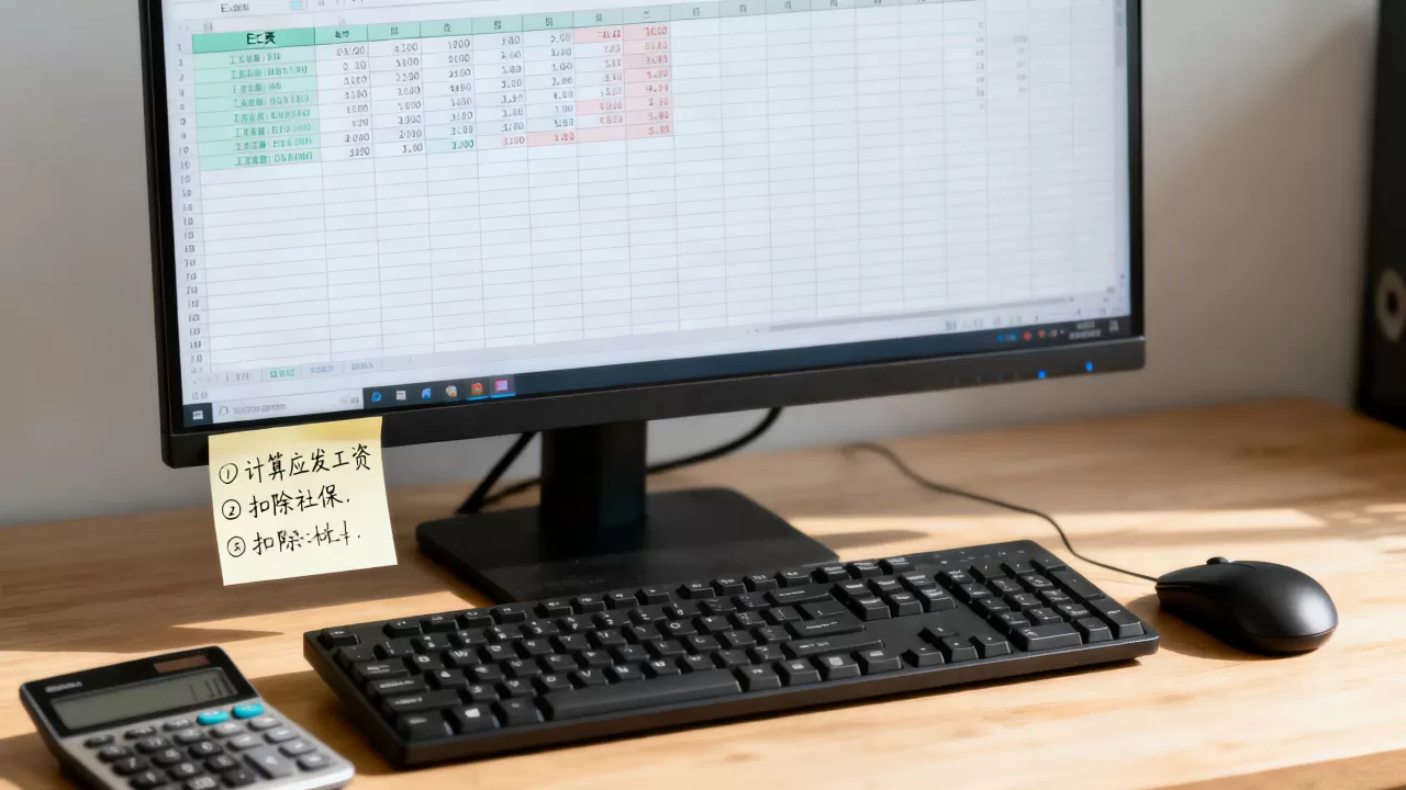 excel工资数据怎么算？excel工资表制作教程