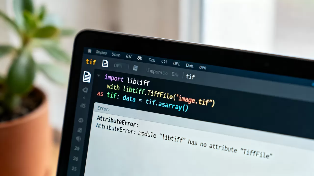 libtiff python怎么用？libtiff python读取tif文件报错