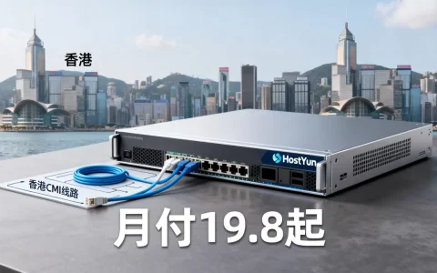 HostYun香港VPS月付19.8起值得买吗，香港CMI线路VPS推荐