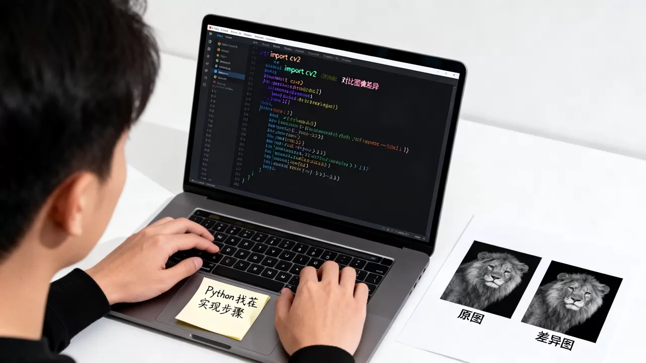 Python找茬怎么实现？python找茬代码怎么写