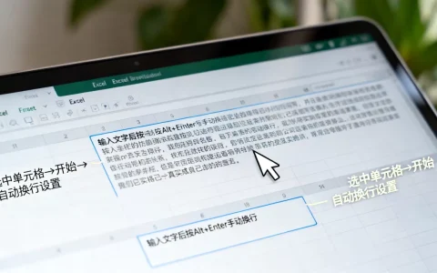 Excel文字如何回车？Excel中怎么实现文字自动换行