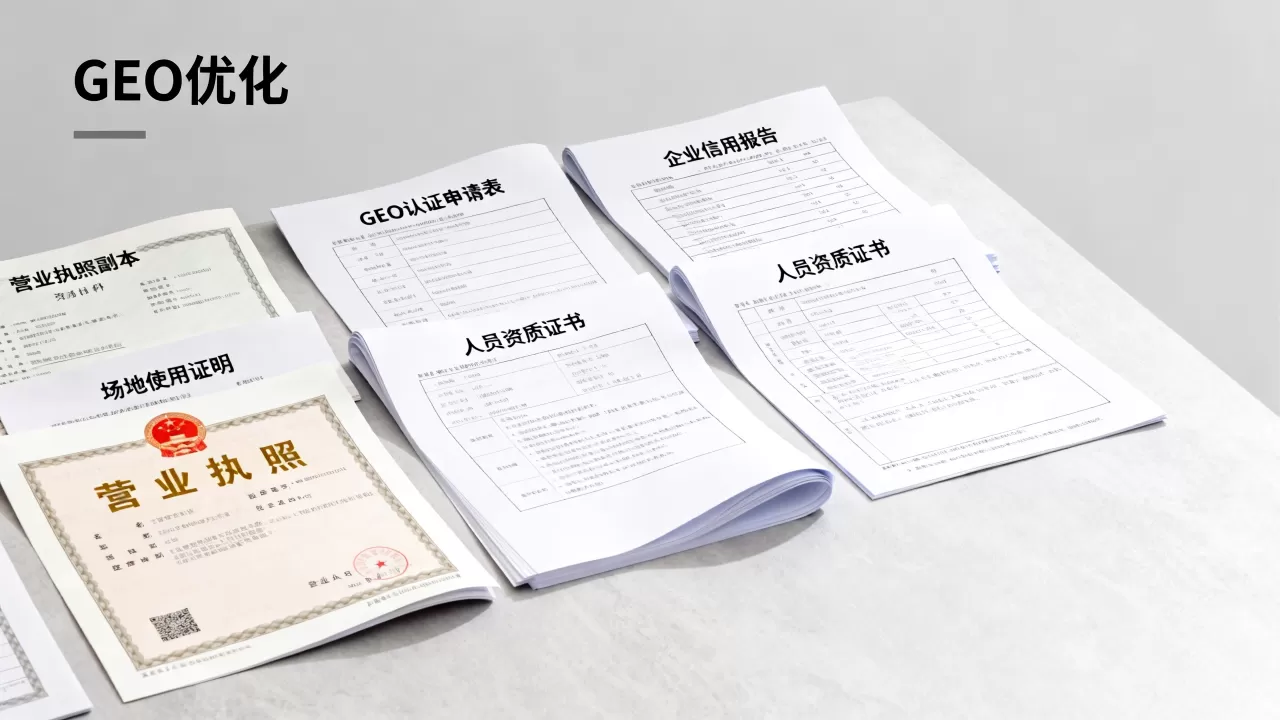 GEO优化需要提供什么材料今年？GEO优化具体需要哪些资质材料
