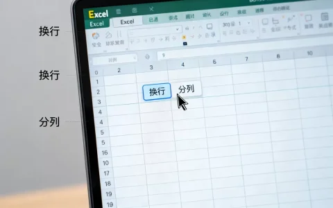 Excel表格怎么换行分列？