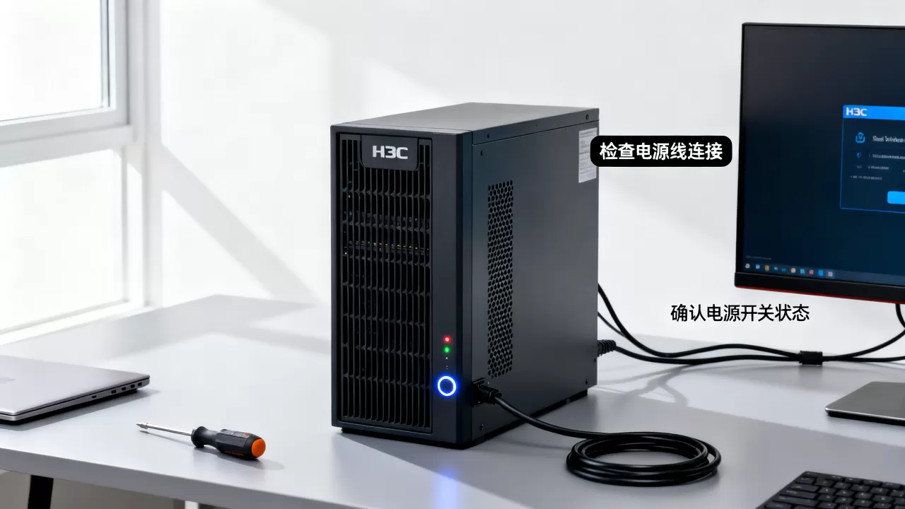 H3C服务器系统启动不了怎么办？服务器开机无反应解决方法