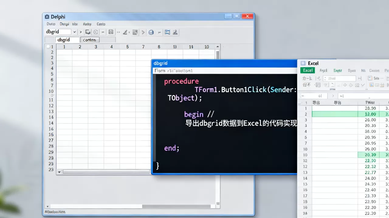 dbgrid导出excel怎么操作？delphi dbgrid导出excel代码