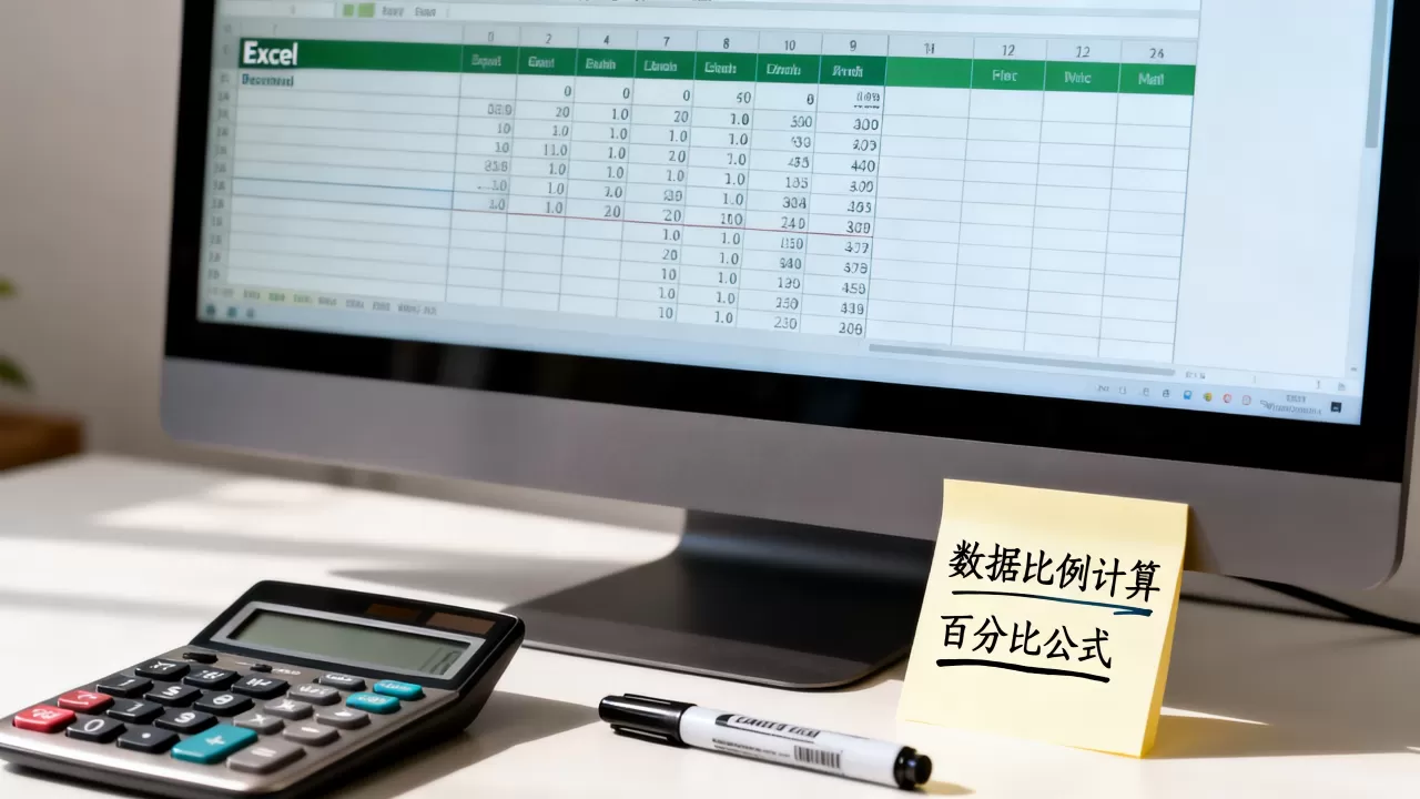 Excel数据比例怎么算？Excel表格百分比公式