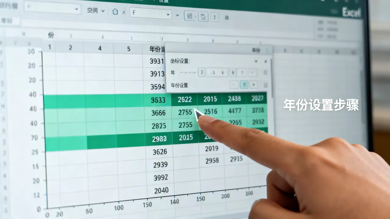 Excel图表年份怎么设置？如何显示完整年份
