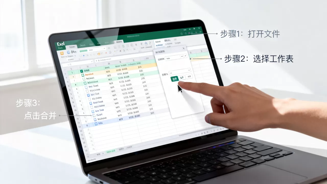 Excel标签合并怎么操作？excel多个工作表合并成一个