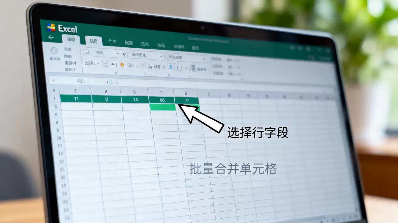 Excel行字段怎么操作?如何批量合并单元格 Excel行字段怎么操作?如何批量合并单元格