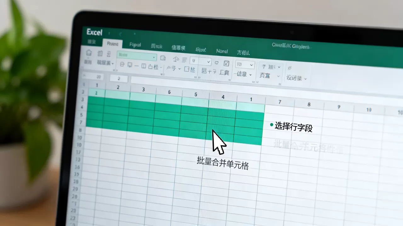 Excel行字段怎么操作?如何批量合并单元格 Excel行字段怎么操作?如何批量合并单元格