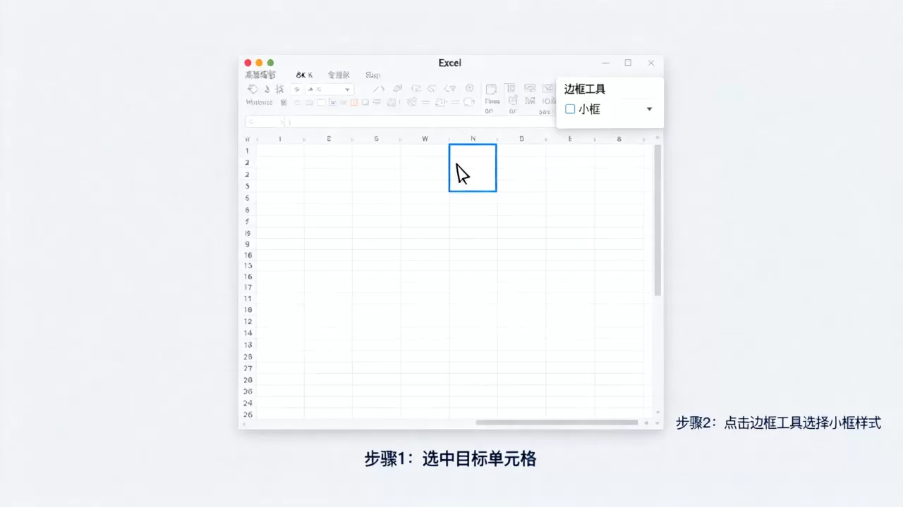 Excel小框怎么画?excel表格怎么画小框 Excel小框怎么画?excel表格怎么画小框