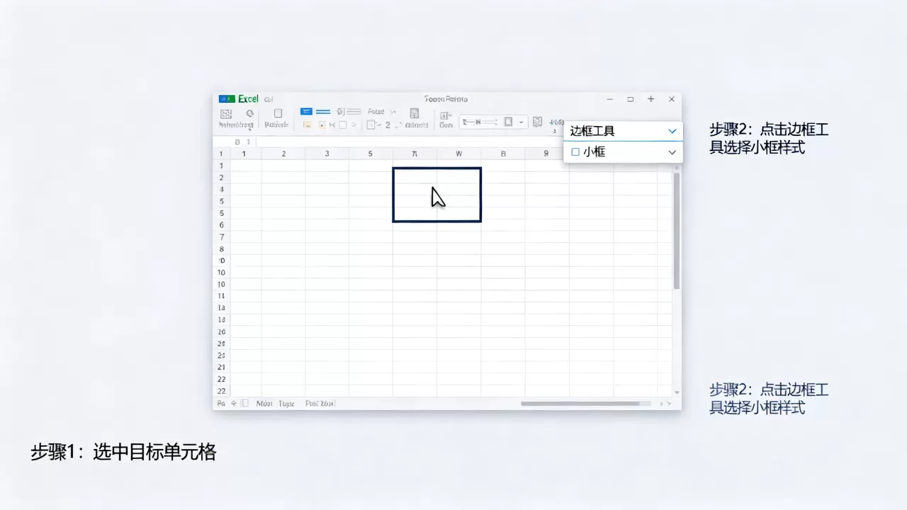 Excel小框怎么画?excel表格怎么画小框 Excel小框怎么画?excel表格怎么画小框