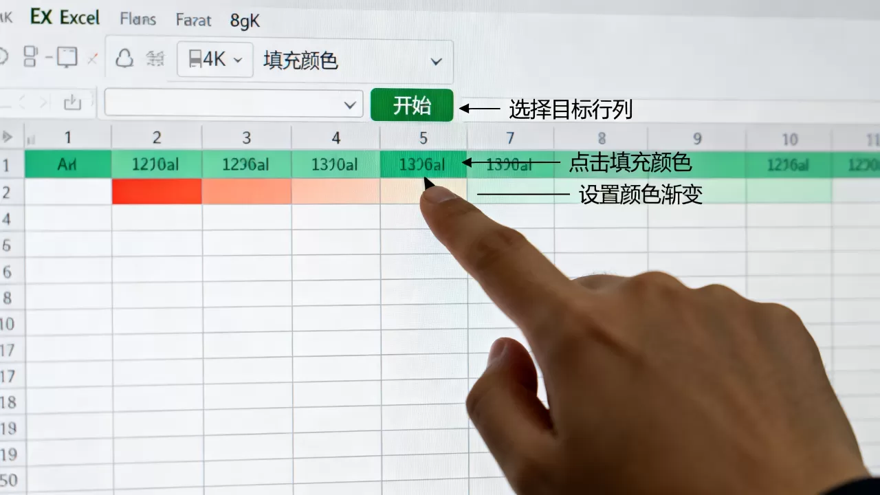Excel行列变色怎么设置?excel表格单元格变色教程 Excel行列变色怎么设置?excel表格单元格变色教程