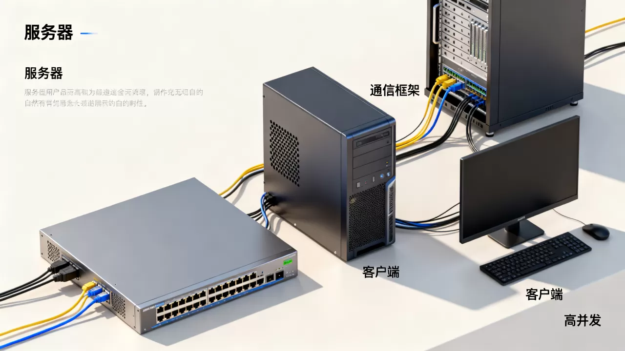 服务器和客户端通信框架是什么？如何搭建高并发通信架构
