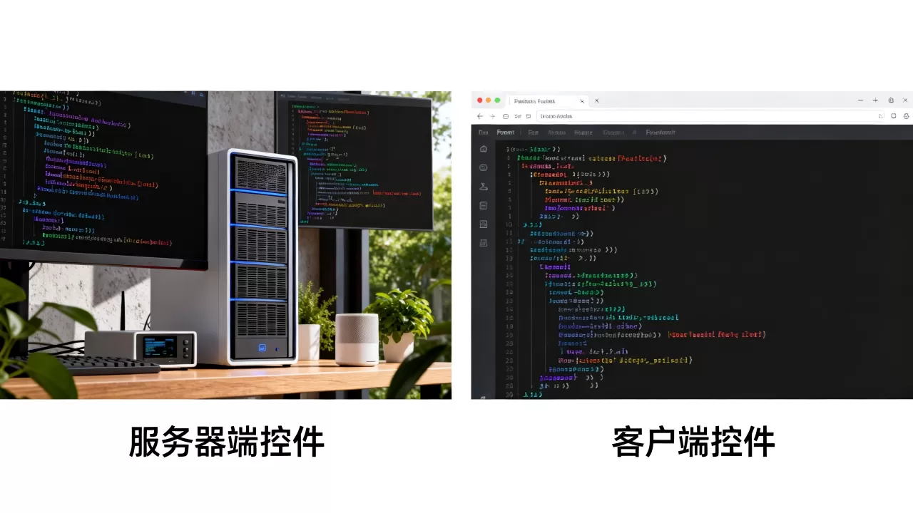 什么是服务器端控件和客户端控件？前端开发中服务器控件和客户端控件区别