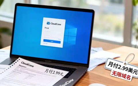 CloudCone域名邮箱好用吗？月付2.99美元无限域名