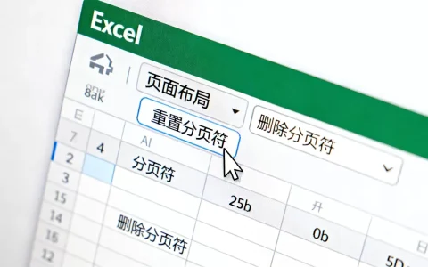 Excel怎么重置分页？excel重置分页符在哪里