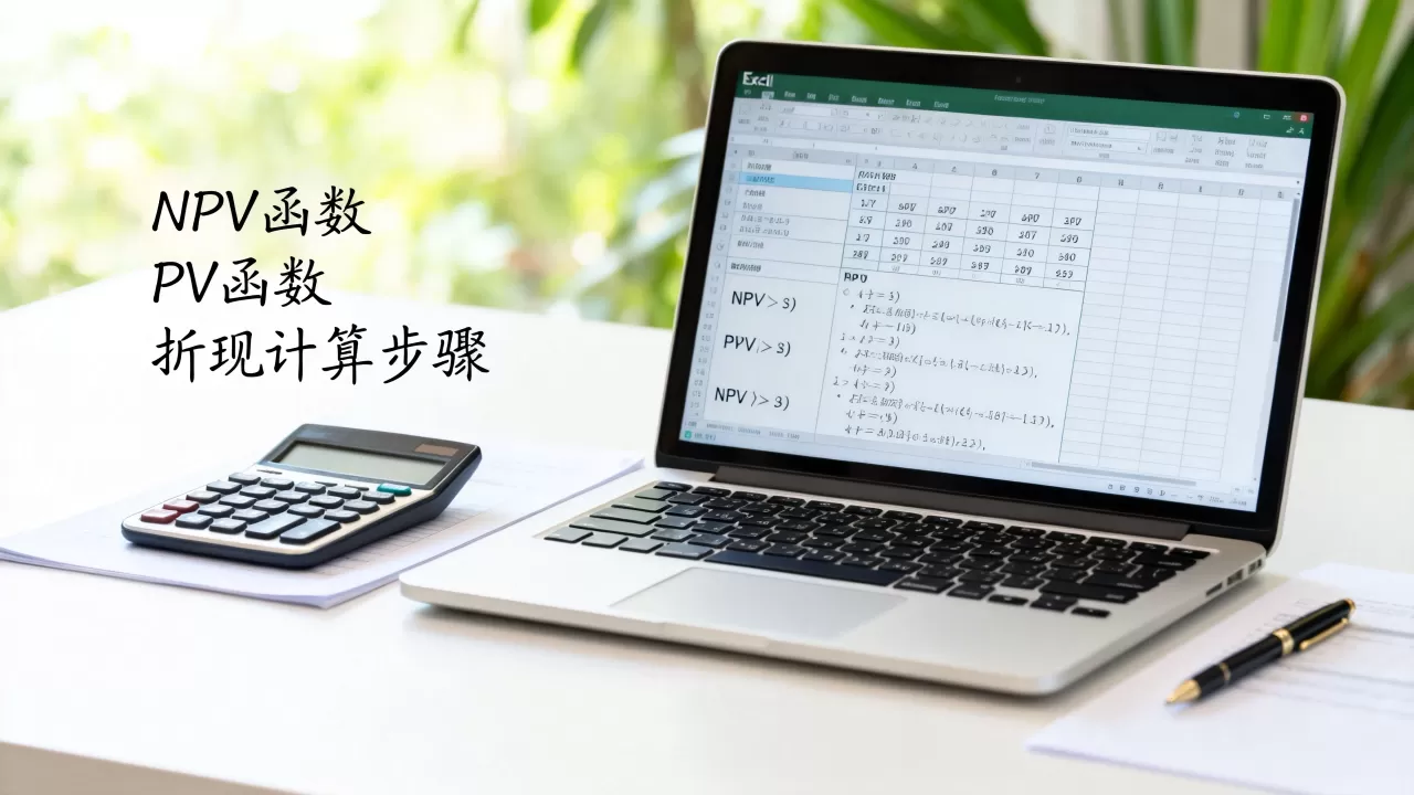Excel怎么折现？Excel现值函数NPV和PV怎么用