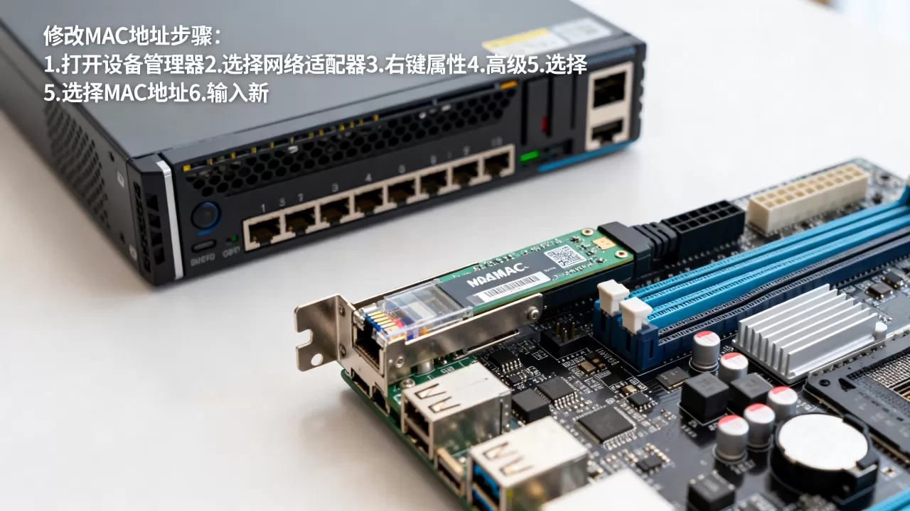 服务器如何修改MAC地址？电脑网卡MAC地址怎么修改