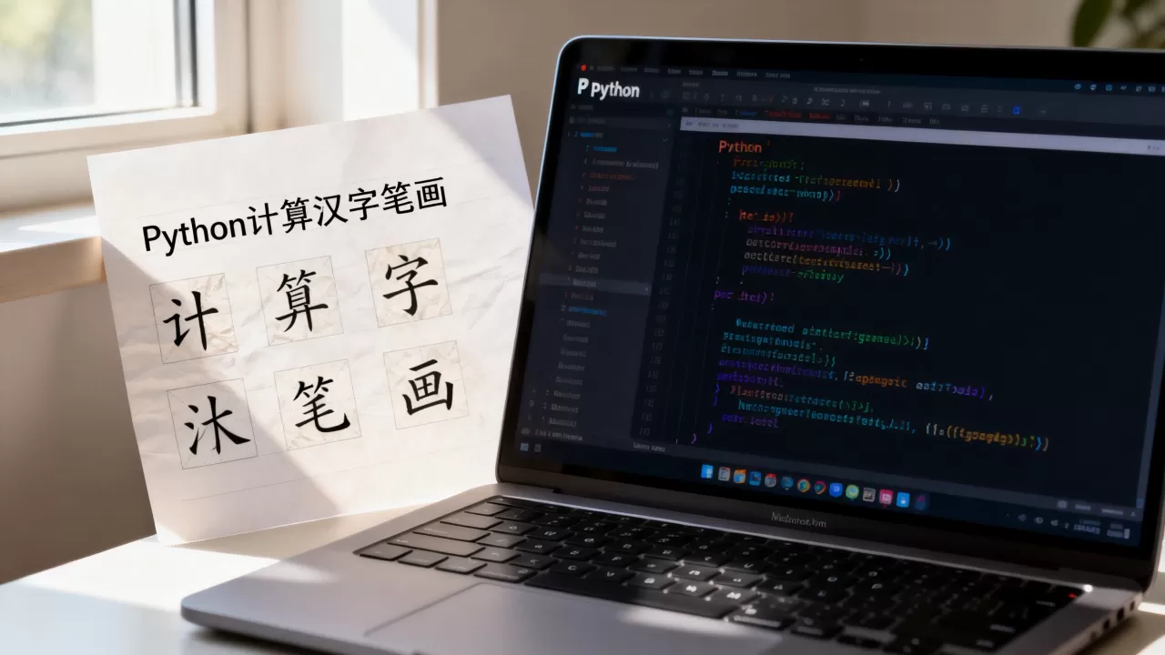 Python如何计算汉字笔画？python汉字笔画数查询