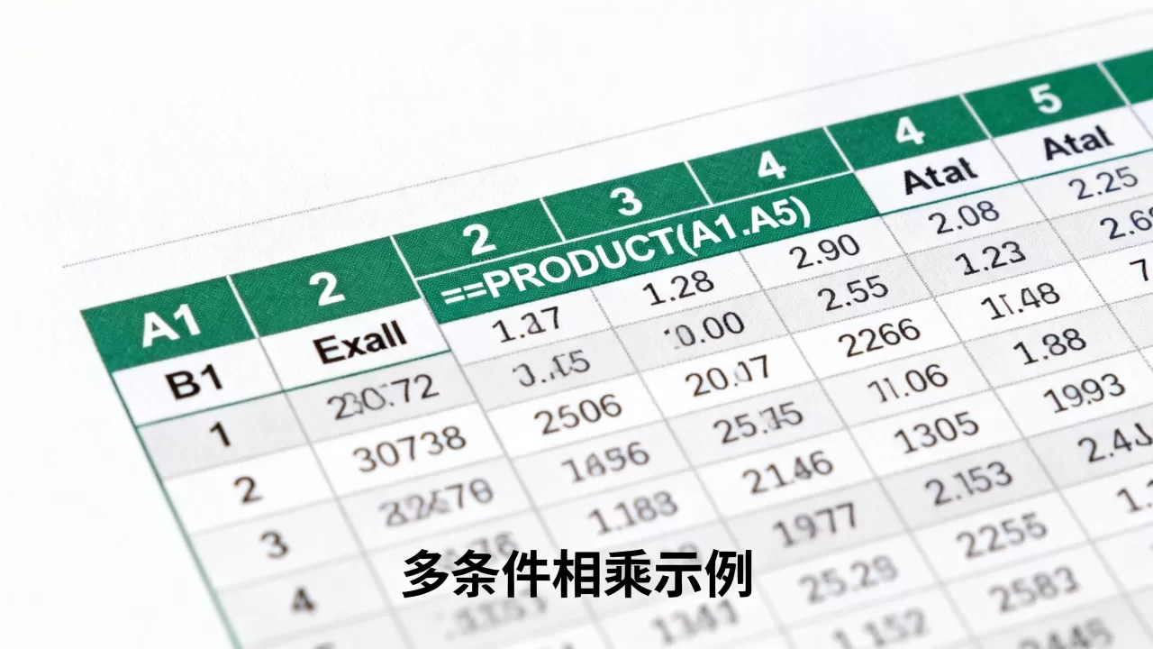 Excel中Product函数怎么用？product函数多条件相乘