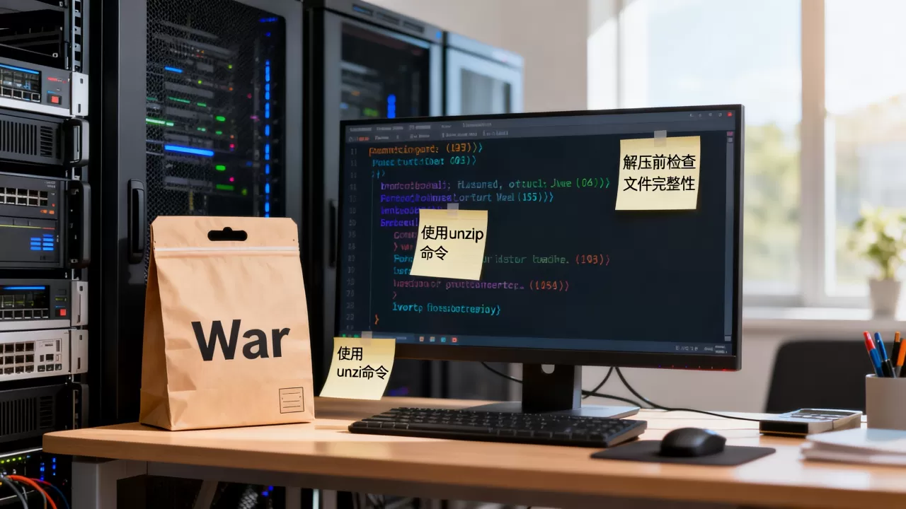 服务器解压war包报错怎么办？如何正确解压war包