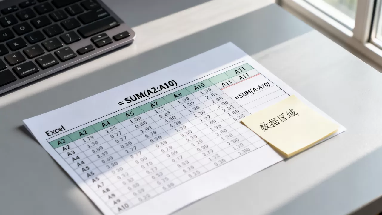 Excel列合计怎么算？如何快速计算Excel一列数据的总和