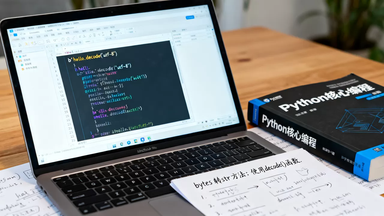 python decode解码报错怎么办？python3中bytes转str的方法