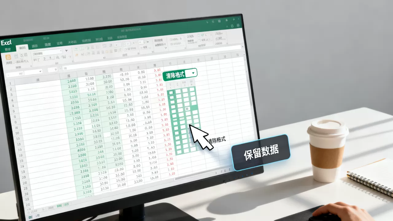 Excel怎么取消样式?如何清除单元格格式保留数据 Excel怎么取消样式?如何清除单元格格式保留数据