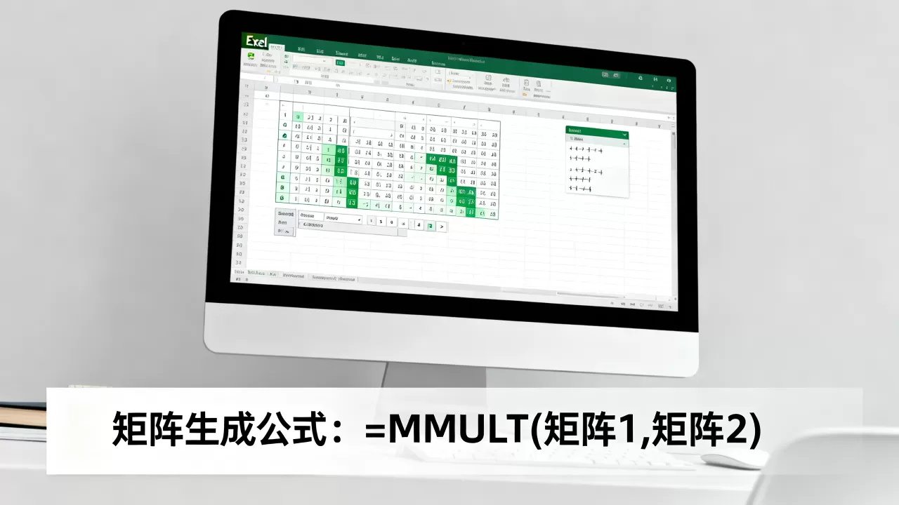 Excel矩阵怎么生成？Excel矩阵生成公式