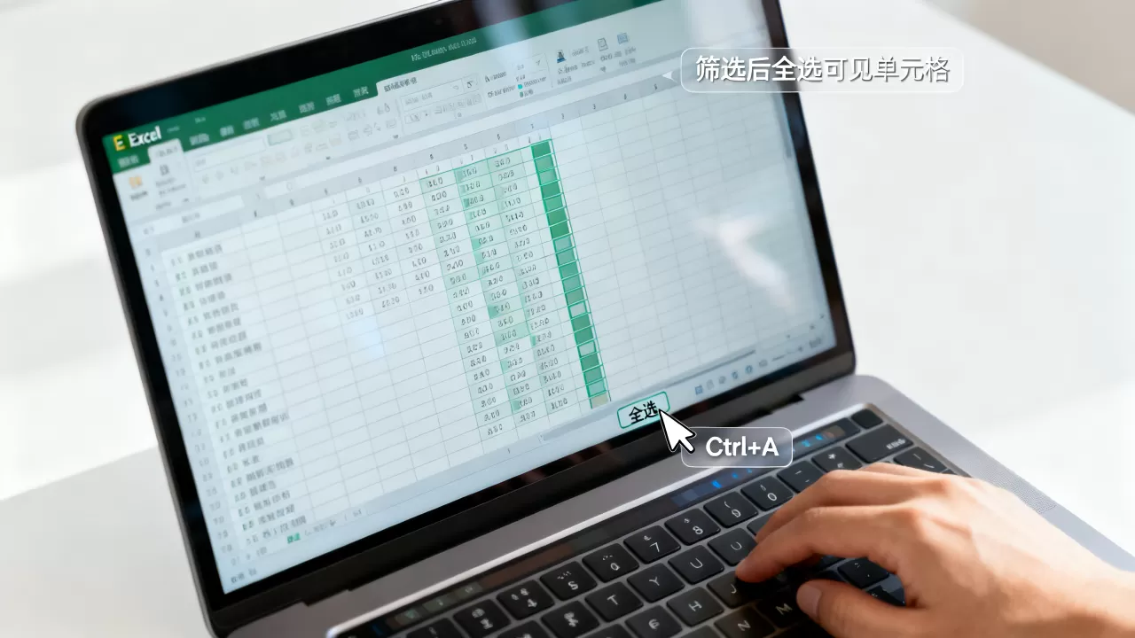 Excel筛选如何全选?excel筛选数据后全选所有可见单元格 Excel筛选如何全选?excel筛选数据后全选所有可见单元格