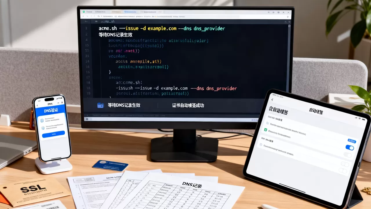 acme.sh DNS验证SSL证书怎么操作?acme.sh自动续签证书教程 acme.sh DNS验证SSL证书怎么操作?acme.sh自动续签证书教程