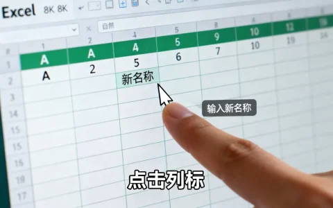 Excel列名怎么改？Excel表格列号字母怎么变