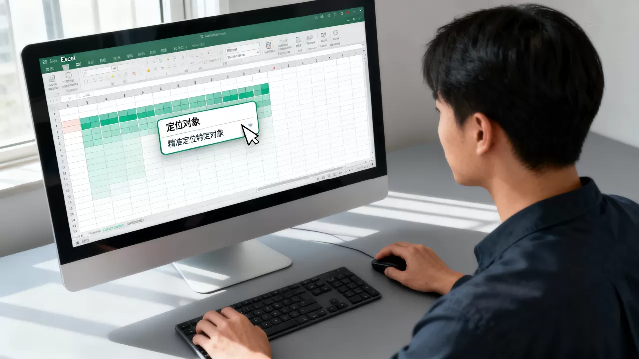 excel怎么定位对象？excel中如何精准定位特定对象
