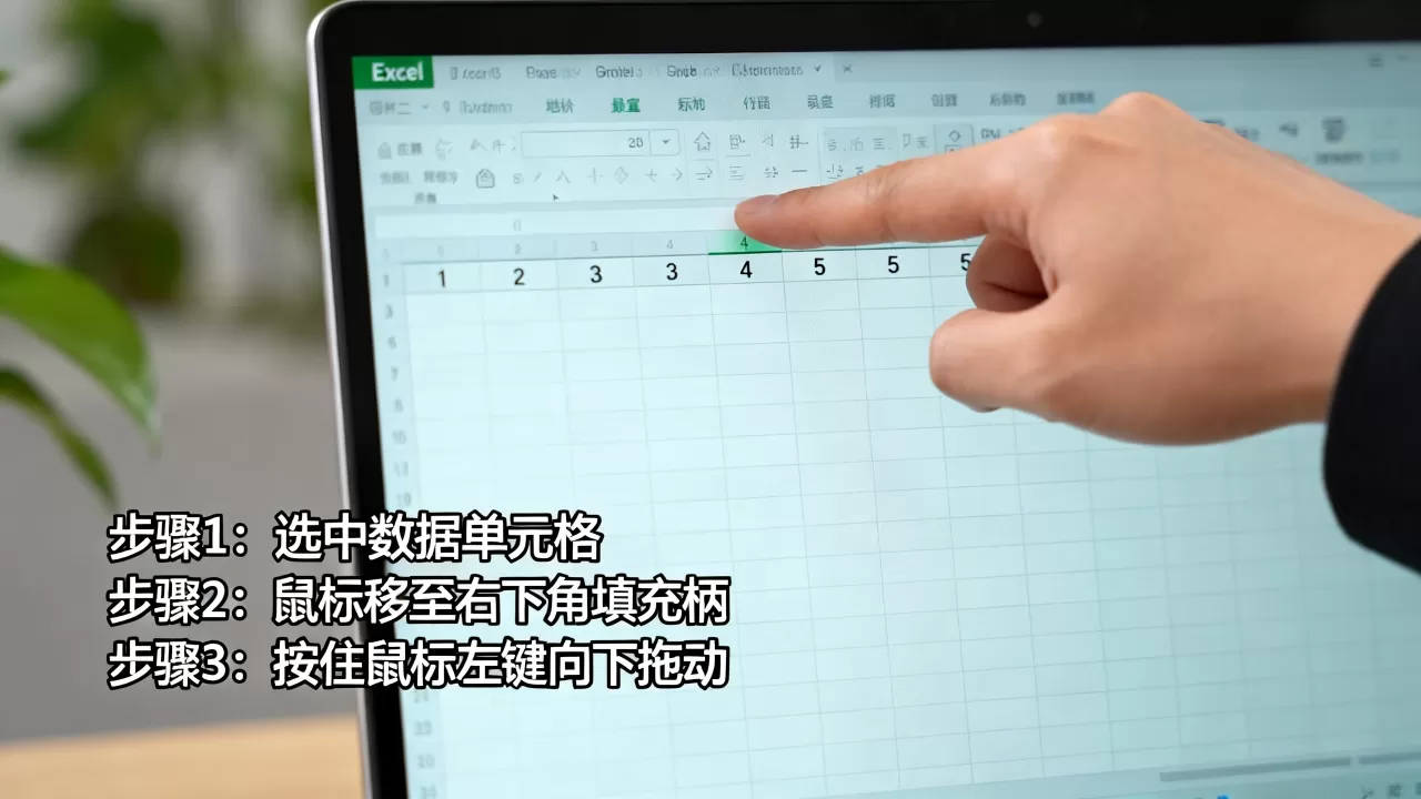 Excel向下拉数据怎么操作？excel下拉填充序列
