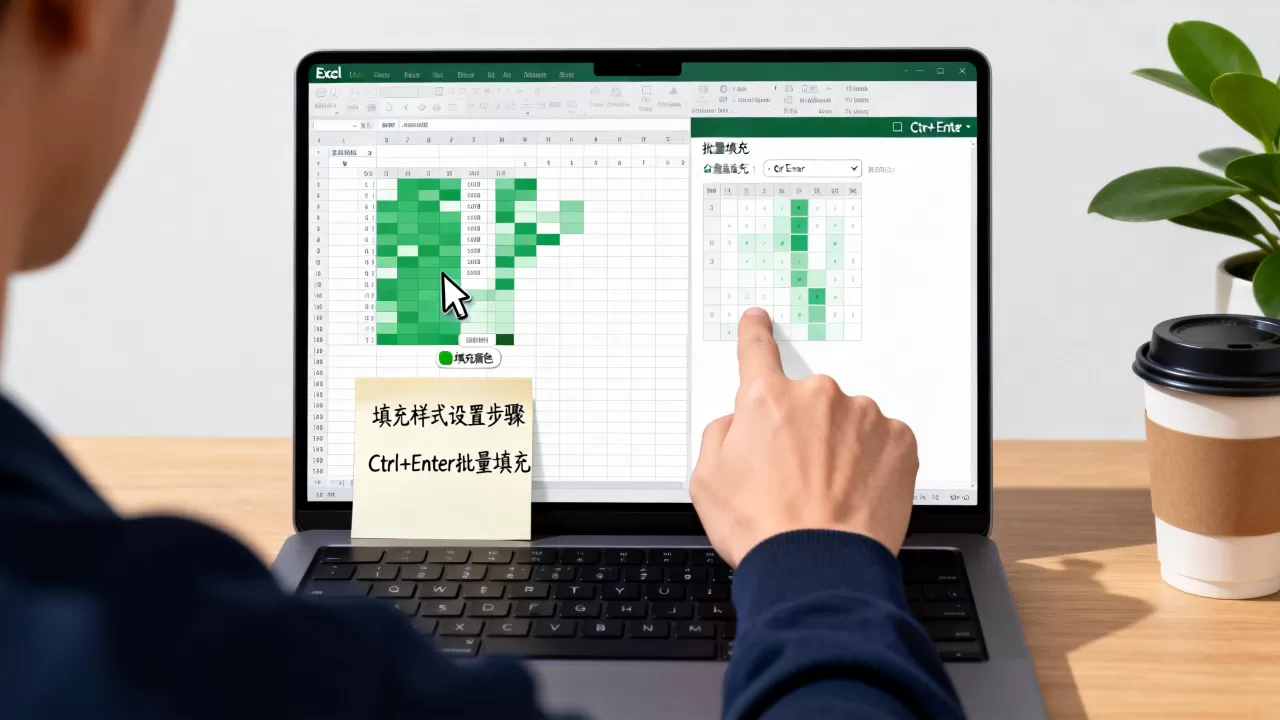 Excel填充样式怎么设置?excel批量填充颜色快捷键 Excel填充样式怎么设置?excel批量填充颜色快捷键