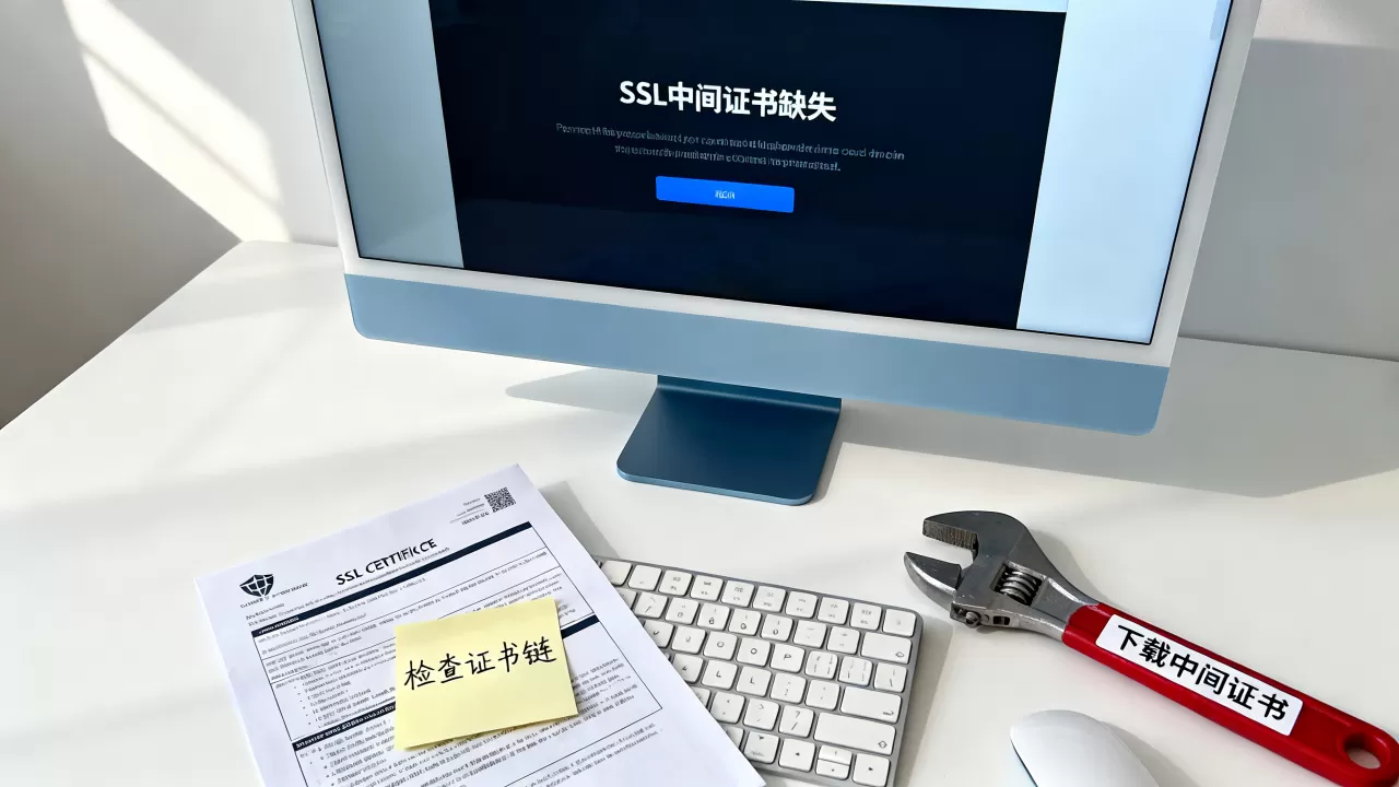 SSL证书中间证书错误怎么修复？中间证书缺失导致网站无法访问