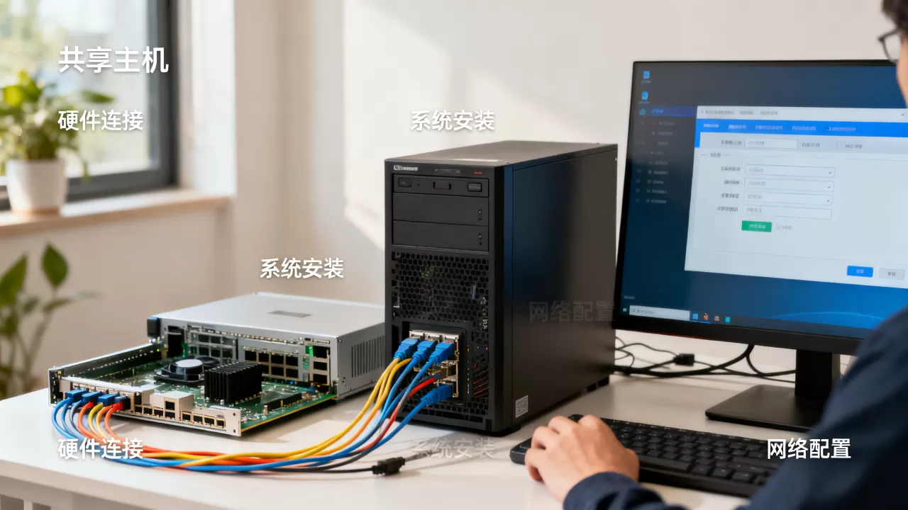 服务器做成共享主机怎么操作？服务器共享主机配置教程