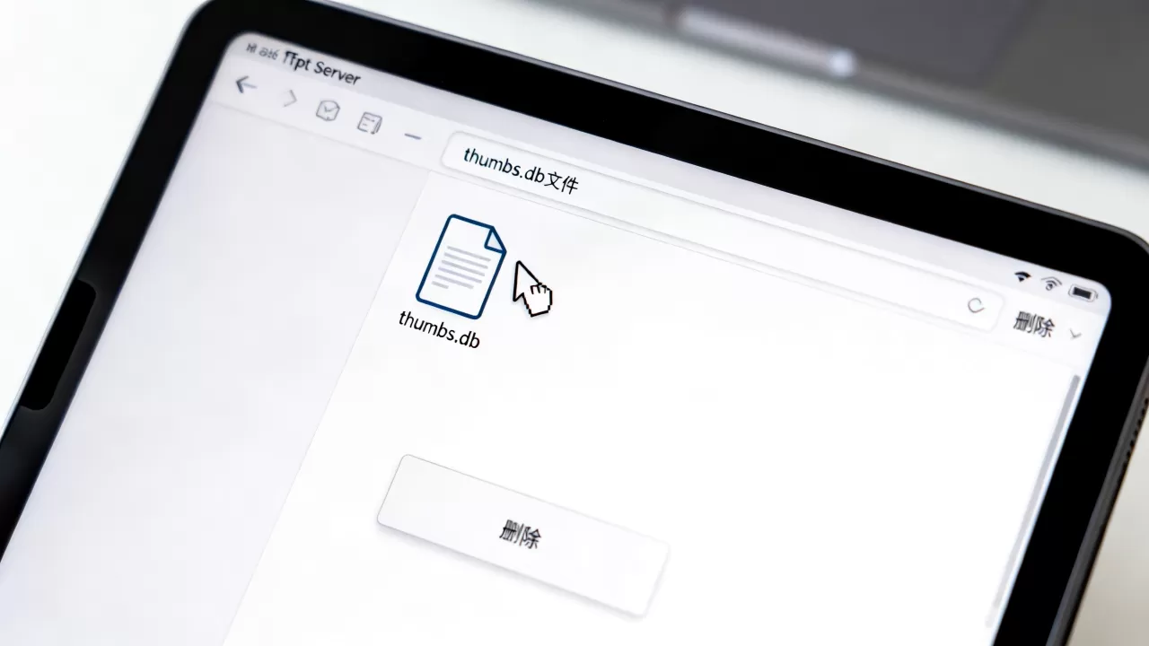 ftp服务器中的thumbs是什么？ftp服务器中thumbs.db文件怎么删除