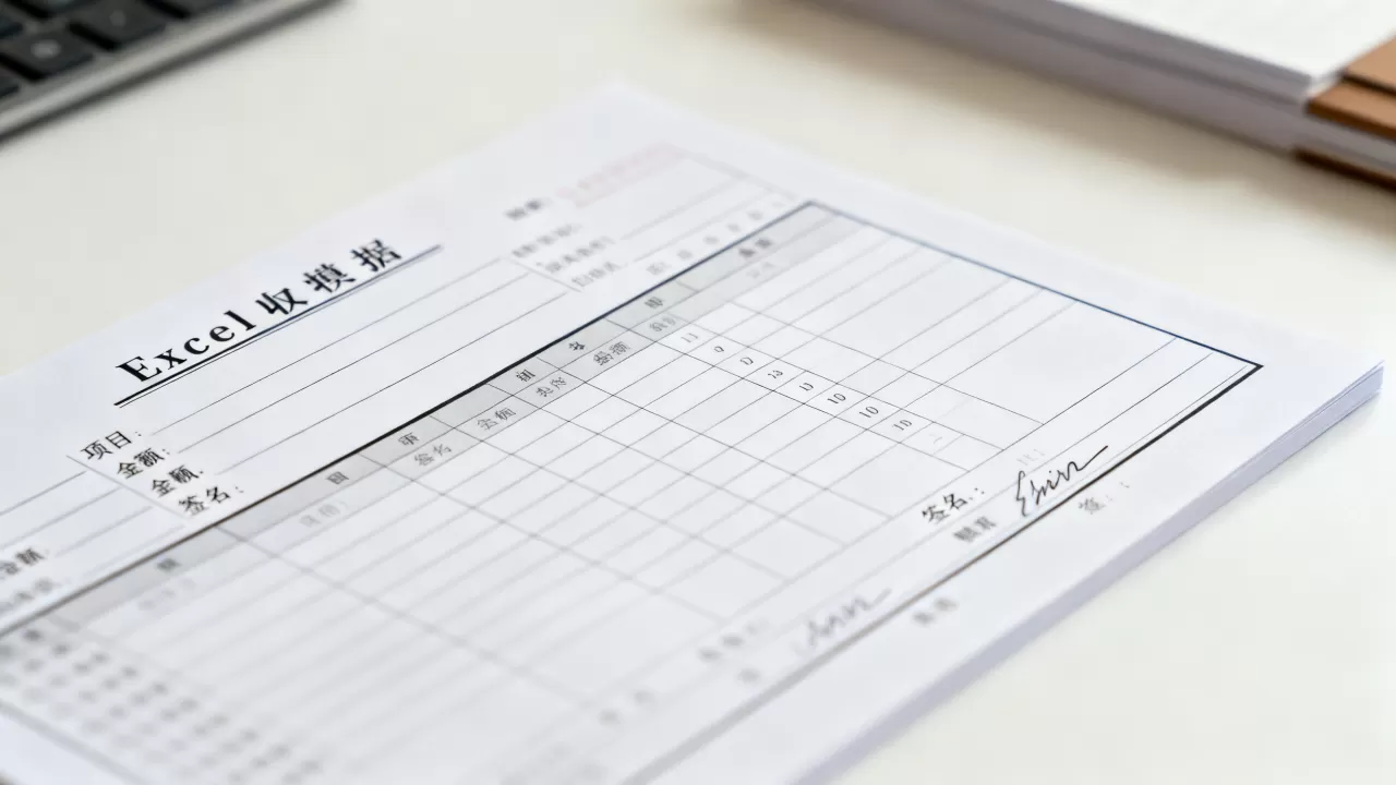 如何制作规范的收据模板Excel？excel收据表格模板下载