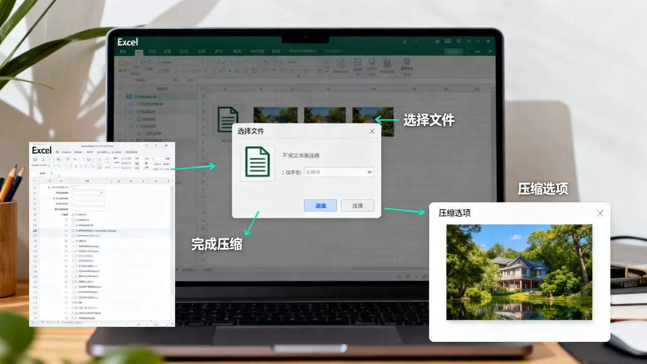 Excel怎样压缩文件？Excel压缩图片方法