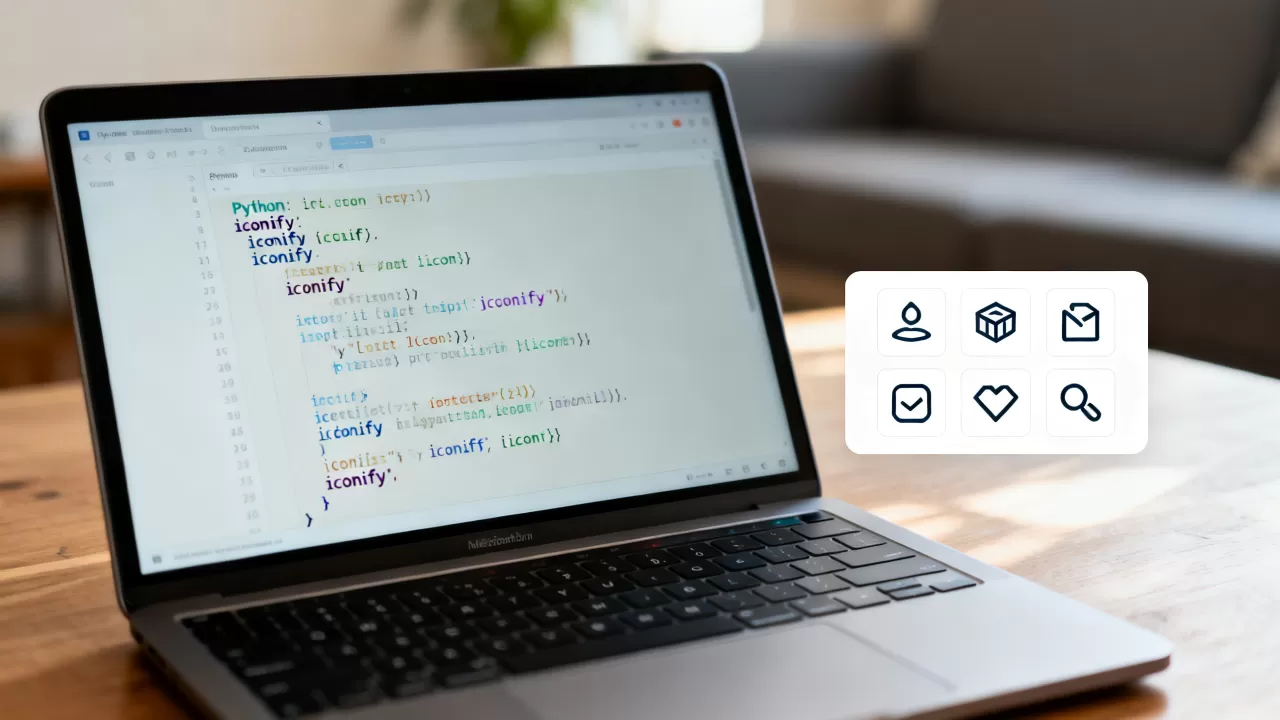 Python中iconify怎么用？python调用iconify图标库