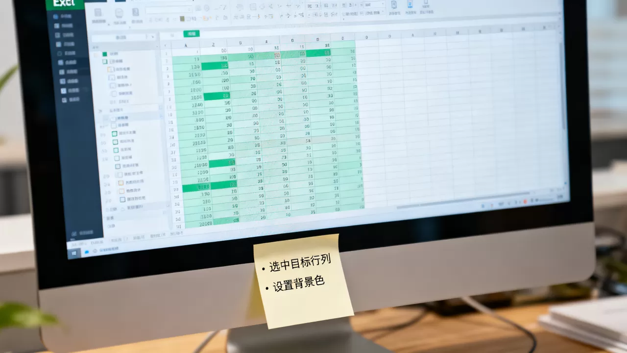 Excel行列变色怎么设置？excel表格怎么给指定行列添加背景色