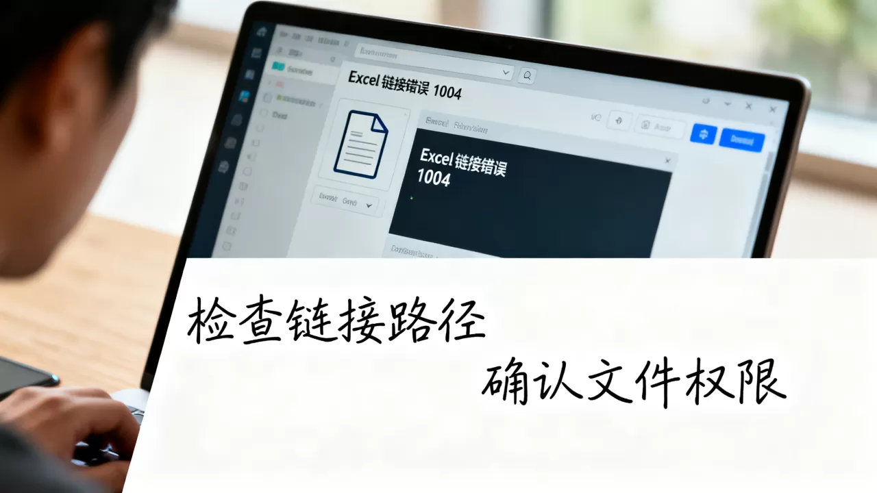Excel链接报错怎么解决？Excel链接错误代码1004
