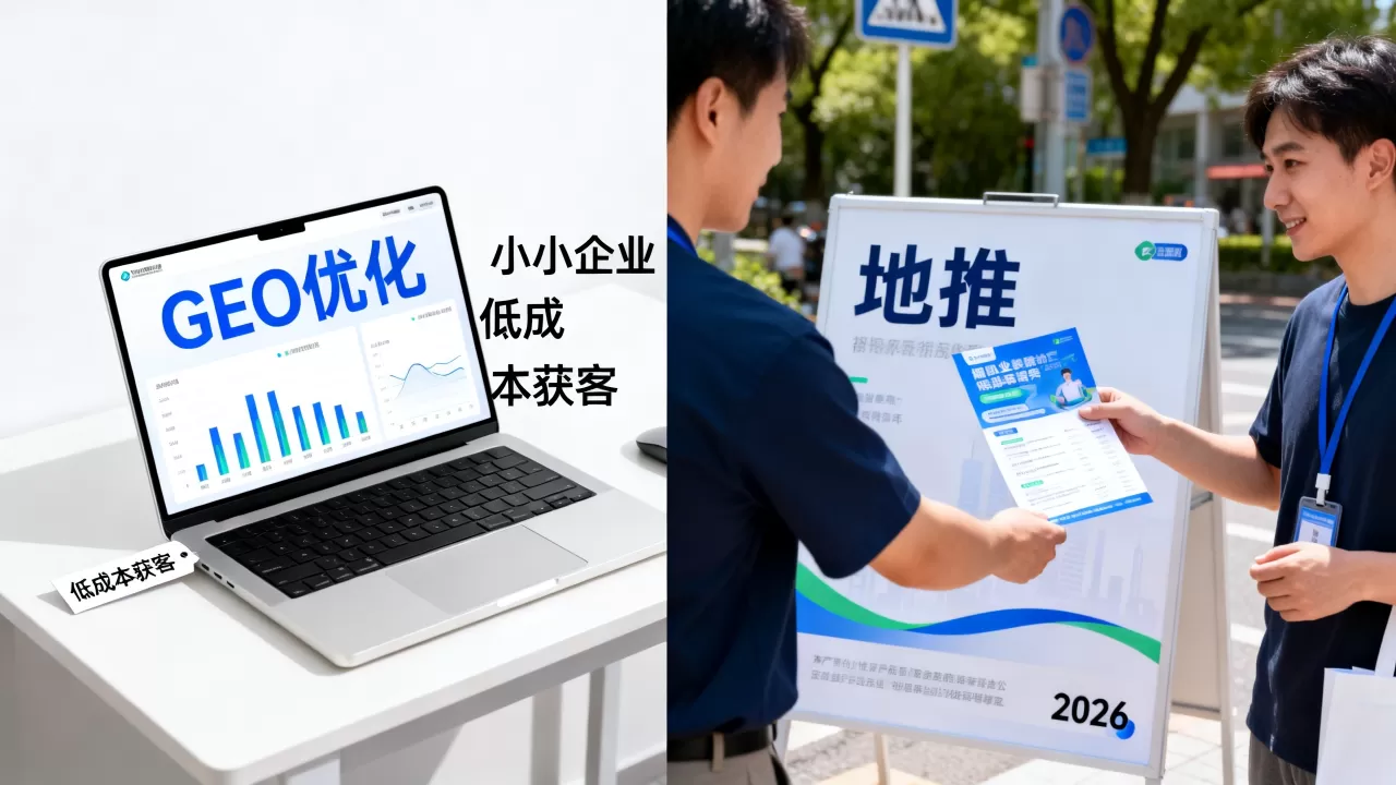 GEO优化和地推哪个获客成本低2026?中小企业低成本获客渠道 GEO优化和地推哪个获客成本低2026?中小企业低成本获客渠道