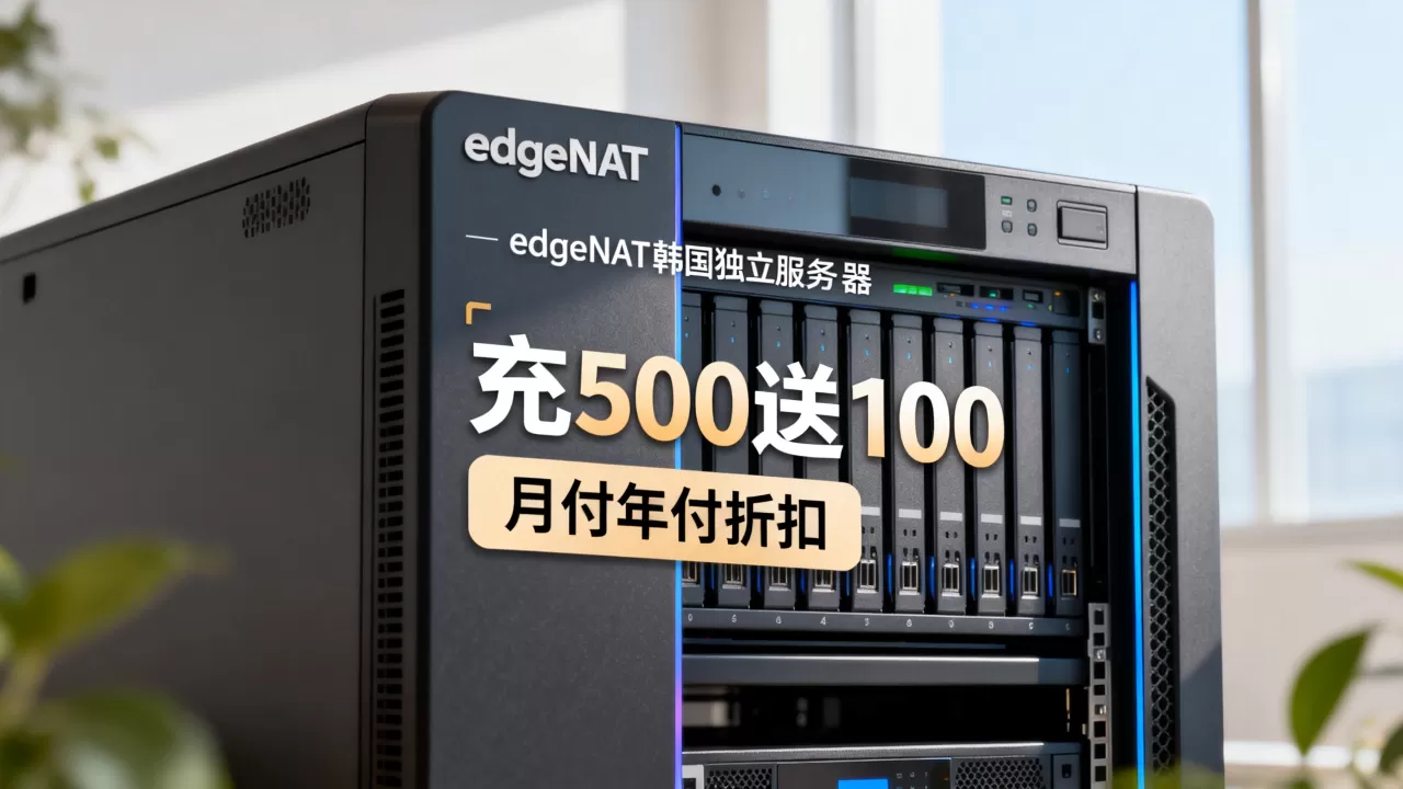 edgeNAT最新促销充500送100是真的吗?韩国独立服务器月付年付折扣力度大吗 edgeNAT最新促销充500送100是真的吗?韩国独立服务器月付年付折扣力度大吗
