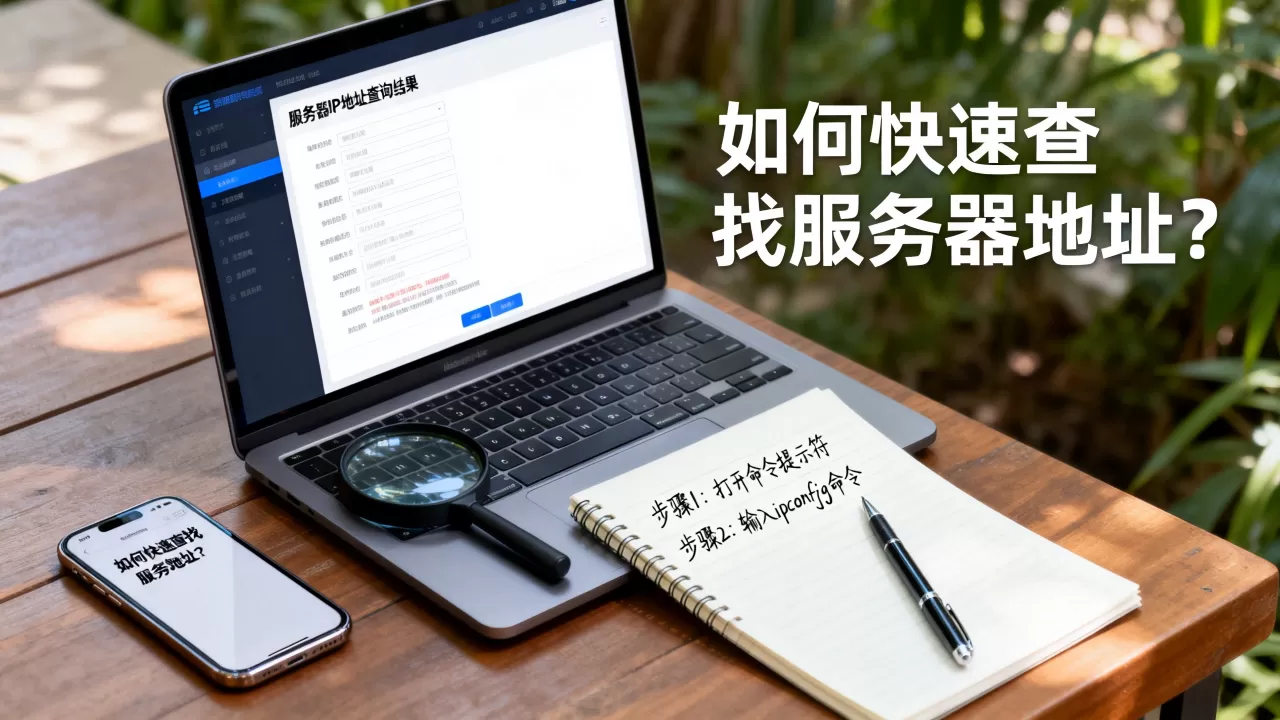 如何快速查找服务器地址？服务器IP地址查询方法