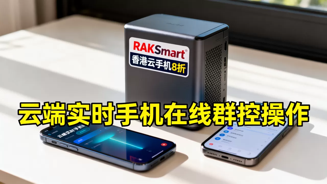 RAKSmart香港云手机8折是真的吗？云端实时手机在线群控怎么操作