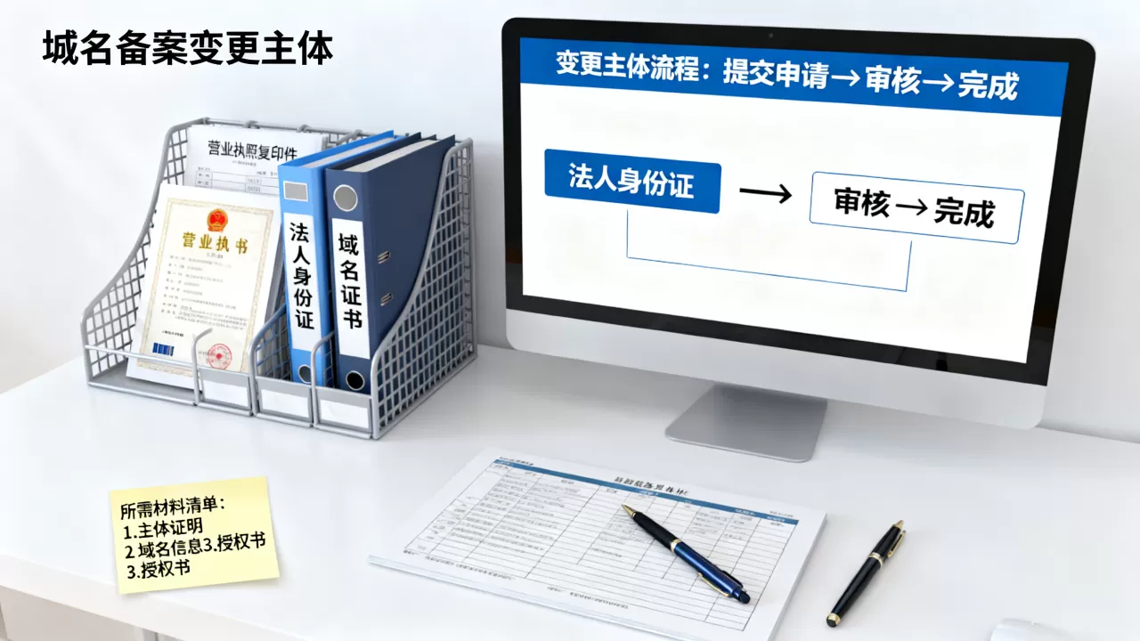 域名备案变更主体怎么操作?ICP备案变更主体需要哪些材料 域名备案变更主体怎么操作?ICP备案变更主体需要哪些材料