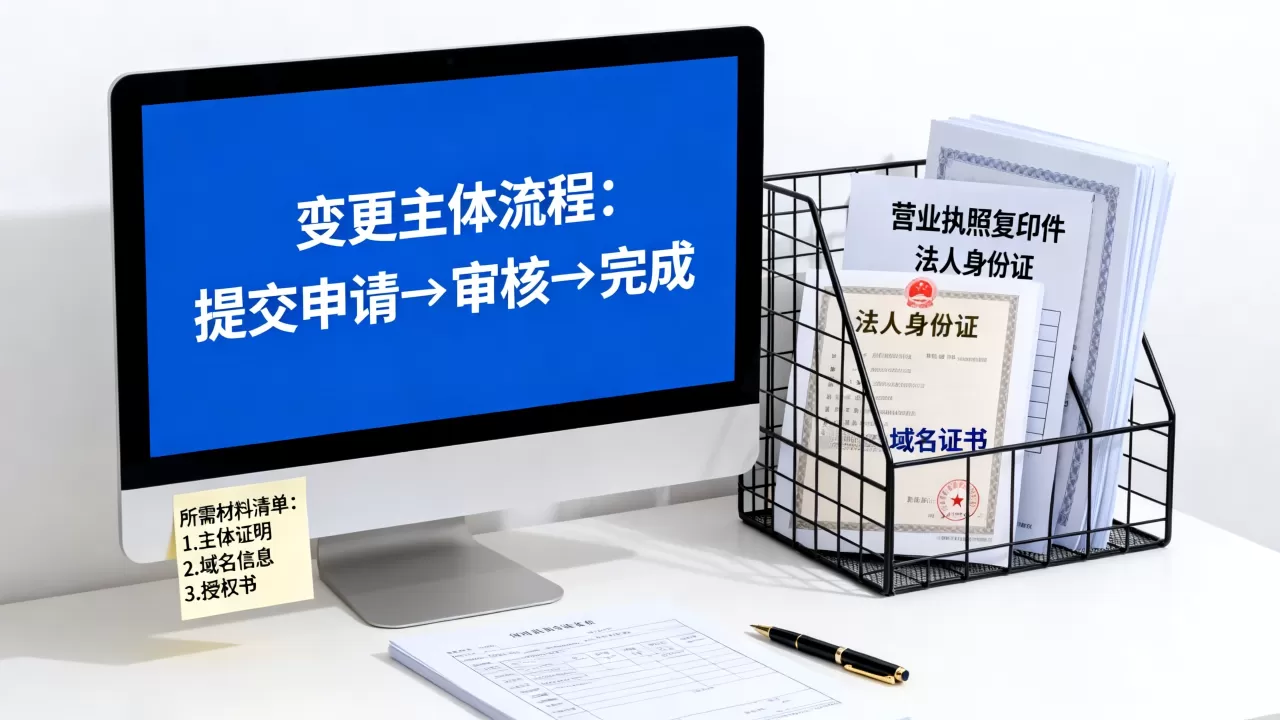 域名备案变更主体怎么操作?ICP备案变更主体需要哪些材料 域名备案变更主体怎么操作?ICP备案变更主体需要哪些材料